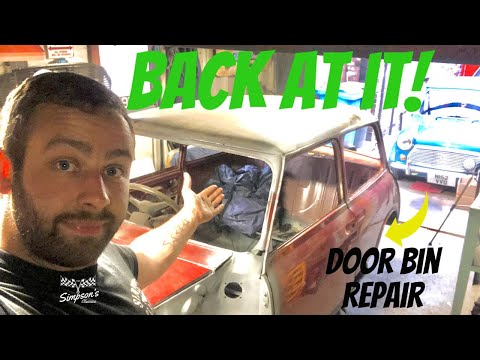 DOOR BIN REPAIRS - 89 CLASSIC MINI RESTORATION