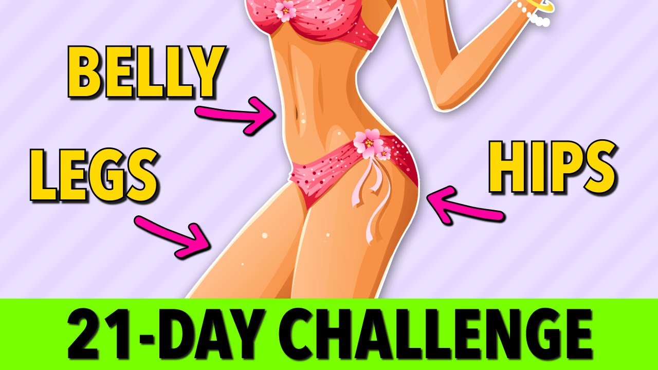 21-Day Fat Loss Challenge: Legs, Belly, and Hips Home Workout