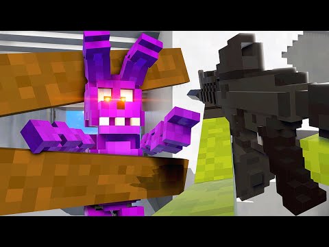 Bunker Base vs FNAF Animatronics - Teardown Mods Gameplay