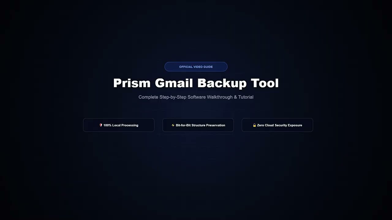 Gmail Backup Tool video guide preview