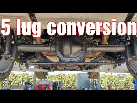 How to 5 lug convert fox body Mustang