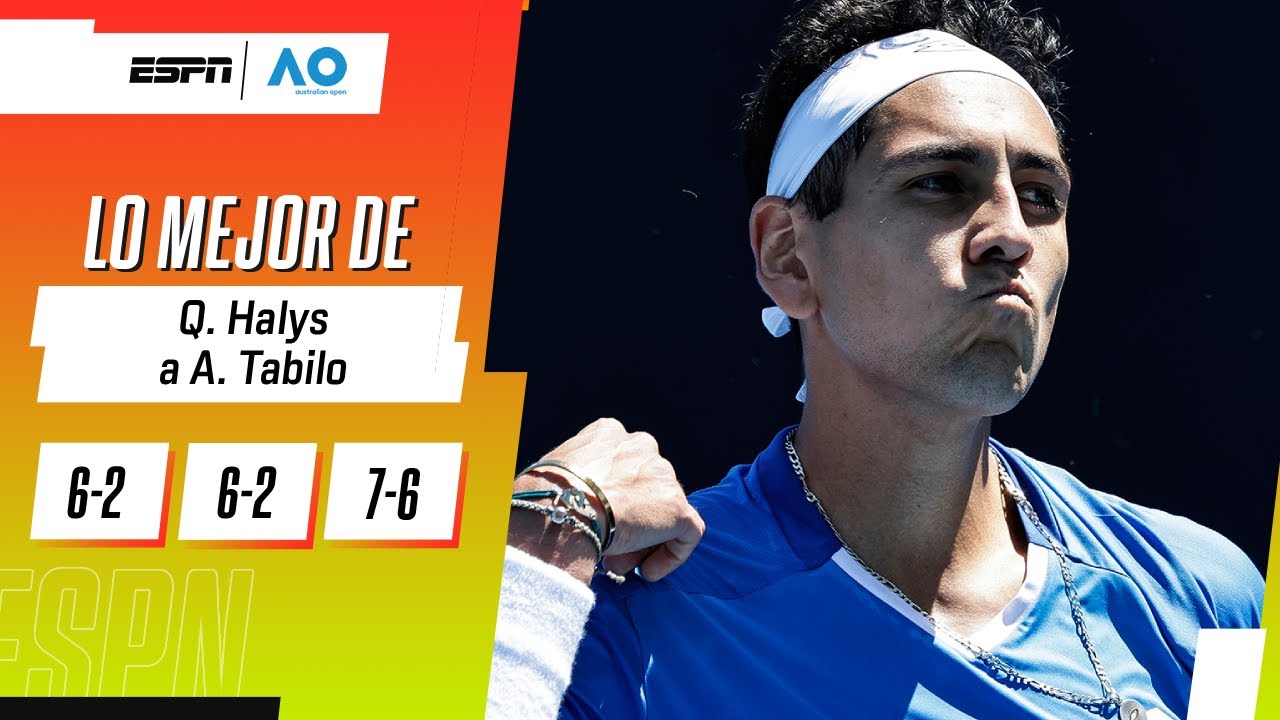 EL CHILENO TABILO NO PUDO ANTE HALYS Y QUEDÓ ELIMINADO EN EL ABIERTO DE AUSTRALIA | RESUMEN