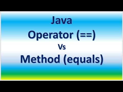 Java Operator Vs Method Equals