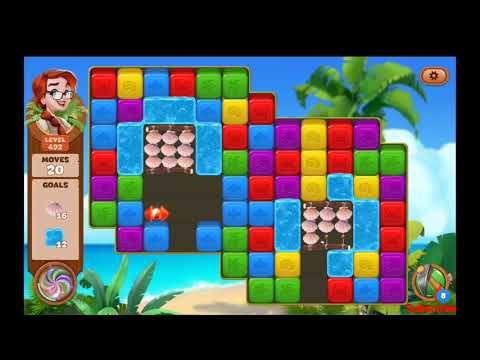 Lost Island Blast Adventure Level 492 NO BOOSTERS - A S GAMING