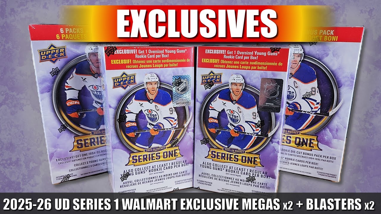 Hitting BIG FISH in EXCLUSIVE Retail Products - UD 25-26 Series One   Walmart Blasters & Mega Boxes