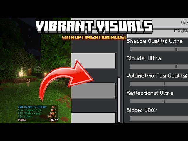 Vibrant Visual Optimization Mods For Bedrock (PC/Windows) Minecraft Mod