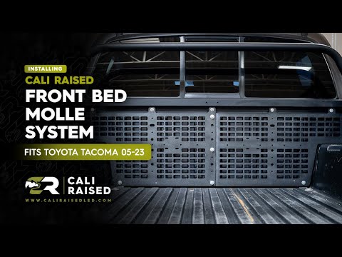 How to Install Front Bed Molle for 2005-2023 Toyota Tacoma | Cali Raised