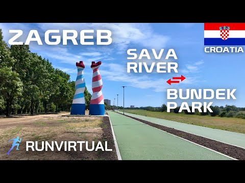 Trčanje u Zagrebu, Hrvatska: rijeka Sava ↔ park Bundek