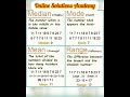 What are Mean, Median and Mode?  | mean median mode