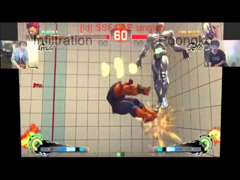 idSSF4 AE Singles infiltration vs poongko