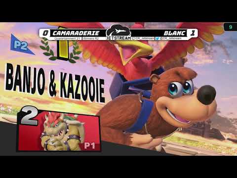 Quarantainment 21 Winners R3 - Camaraderie (Bowser) Vs. Blanc (Banjo) Smash Ultimate - SSBU