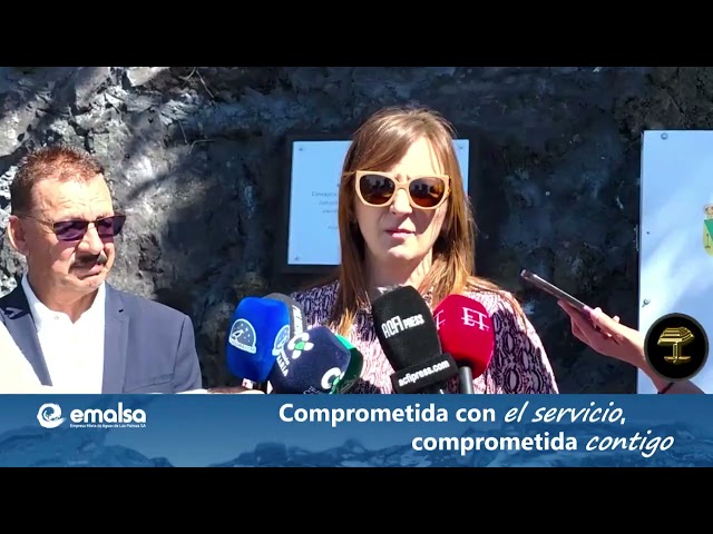 Nieves Lady Barreto inaugura la primera vía de la red de seguridad para Fuencaliente