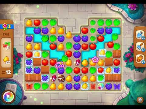 GardenScapes Level 2752 no boosters (22 moves)