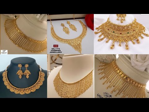 Amazing gold necklace designs | gold necklace designs | New gold necklace design | choker necklace