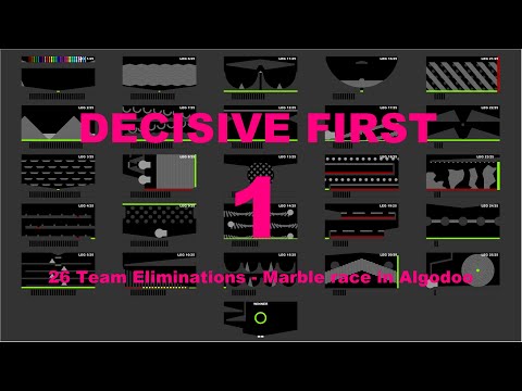 Decisive First - Eliminaton Marble Race in Algodoo