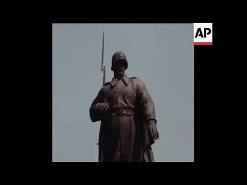 USSR Anthem Wreath Ceremony At War Memorial,Germany In 8 May 1971