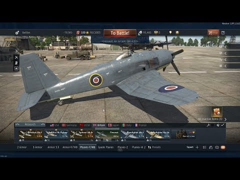 Secretly Spading the Secret Firecrest Squadron Plane. War Thunder, Daily Assault Missions