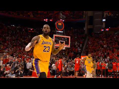LeBron James hits 3 and game winner rims out to FORCE OT vs Rockets