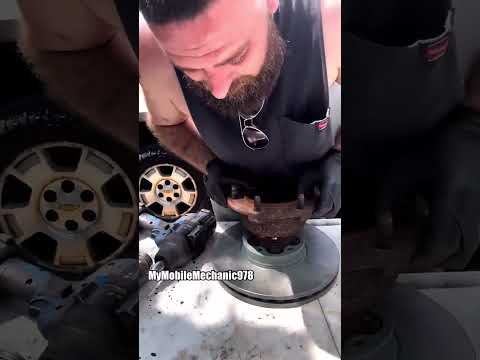 👉 Some brake replacements are more complex than others 💪 #MechanicTip #BrakeRepair #Brakes #Auto