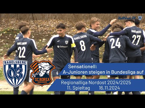 Sensationell: A-Junioren steigen in Bundesliga auf | Babelsberg 03 vs. Borea Dresden | #nulldreitv