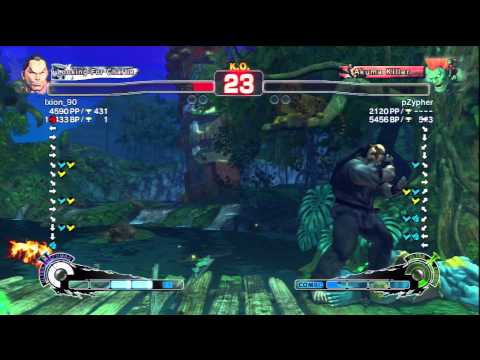 Ixion_90 (Dan) Vs pZypher (Blanka) SSF4 AE Ranked Matches - PSN