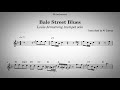 Beale street blues - Louis Armstrong solo transcription with backing track -  Bb instruments