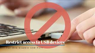 Disable Removal Drive | Enable Firewall | Enable Screen Lock | Protect From Data Theft | DLP-03