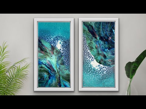 PEARL CELL BASE PAINT TWO WAYS + DUTCH POUR | ACRYLIC POUR TUTORIAL PEARL CELL TECHNIQUE RECIPES