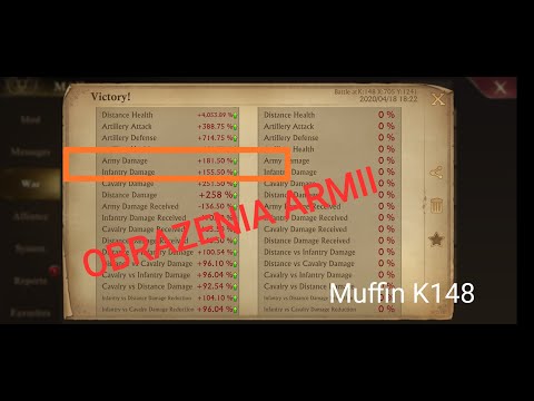 Muffin K148 POLISH Obrażenia armii (army damage) guns of glory