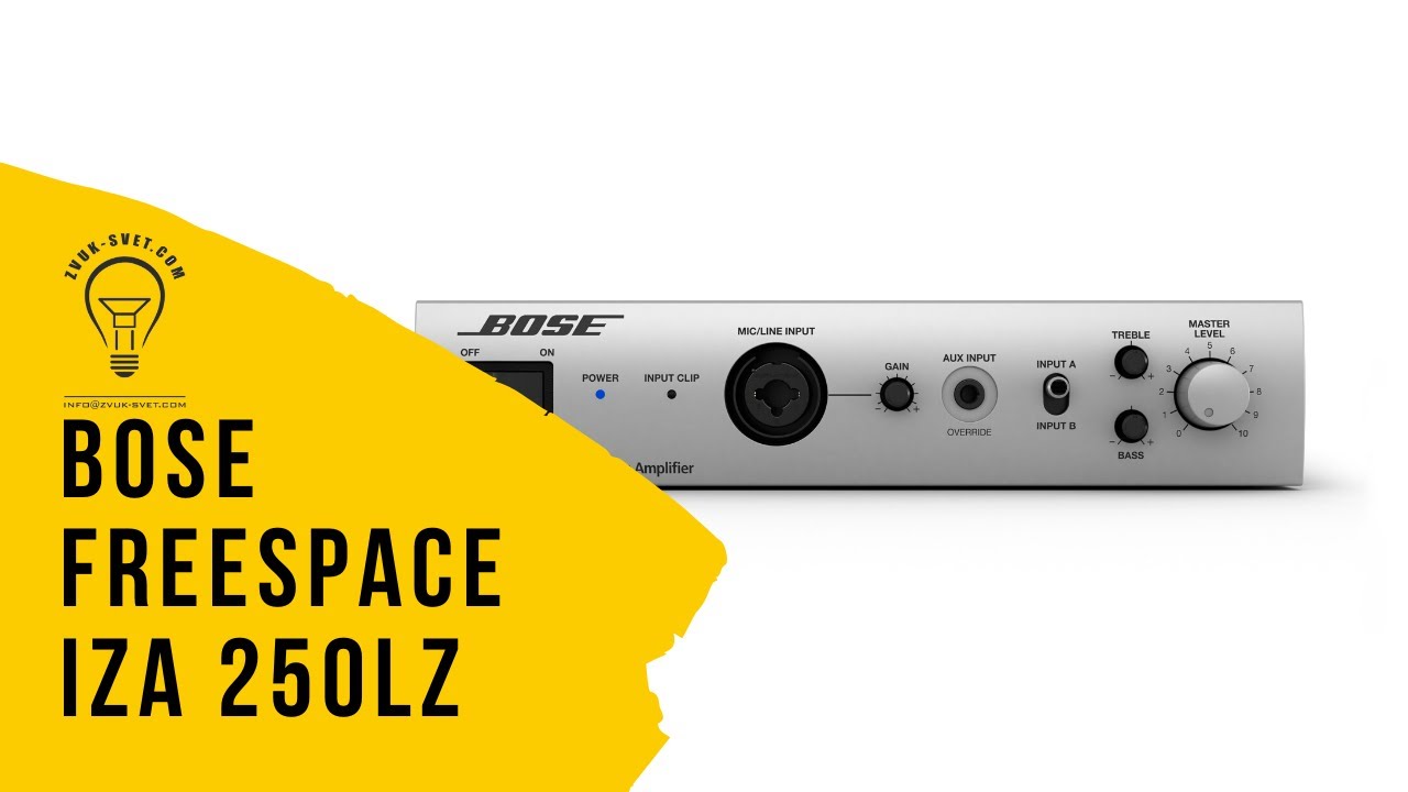 video Cục đẩy công suất Bose FreeSpace IZA 250-LZ chính hãng 0