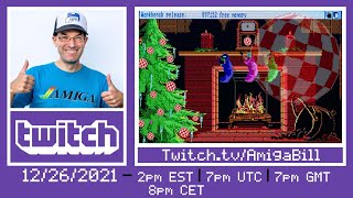 12/26/2021 Commodore Amiga Christmas Chill Stream with Holiday Themed Amiga Games