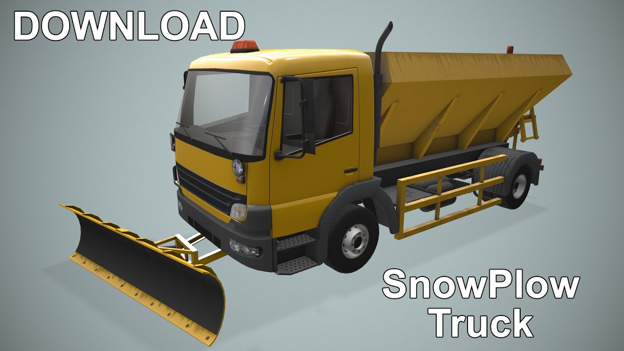 Camion spazzaneve --405-- Modello 3D