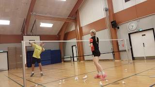BADMINTON EXERCISE #9 - SPEED SMASHING - EASY FEEDING
