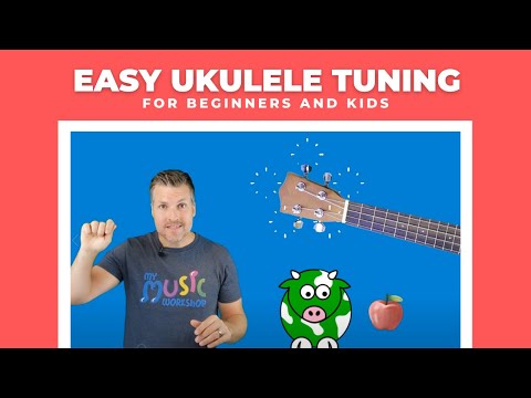 Easy UKULELE Tuning Tutorial | For Beginners and Kids