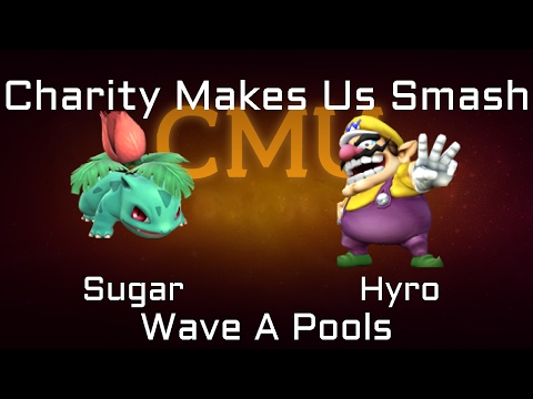 Charity Makes Us Smash Project M Wave A Pools -  Sugar (Ivysaur) vs. Hyro (Wario)