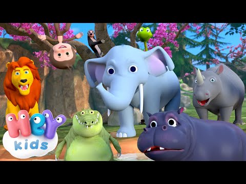 Mała Małpa Mieszka W Dżungli piosenka 🙈 Zwierzęta dla dzieci 🦁 HeyKids - Piosenki Dla Dzieci