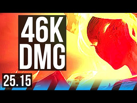 AKALI vs IRELIA (MID) | 9 solo kills, 46k DMG, Dominating | KR Master | 25.15