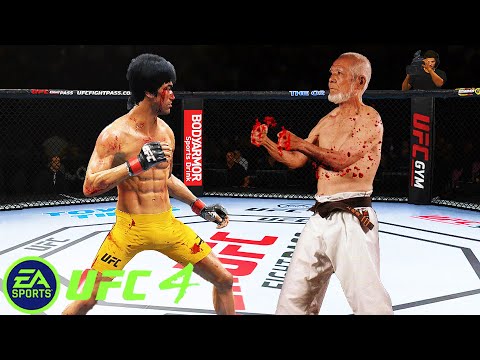 UFC4 Bruce Lee vs Mister Miyagi EA Sports UFC 4 - Epic Fight