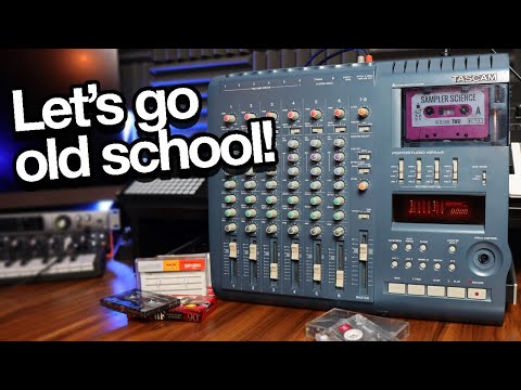 Making a beat on a 20-year old cassette porta studio