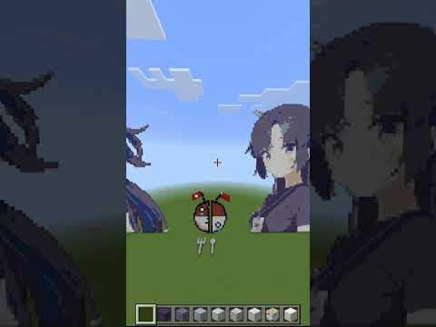 再生1000回突破！ユウカと楽しむマイクラドット絵ショート動画