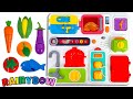 Learn Food Names with a Toy Kitchen Playset for Kids!
