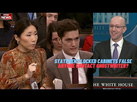 Q: Is Biden clear his statement locked cabinets is false? anyone at WH contact with his ghostwriter?