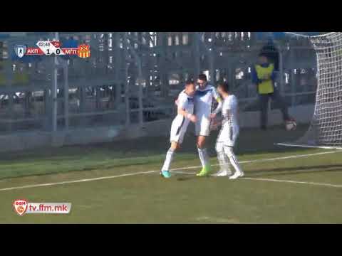ПМФЛ - 19. коло (АК. ПАНДЕВ - МАКЕДОНИЈА ЃП 2-0) Гол на Марио Крстовски