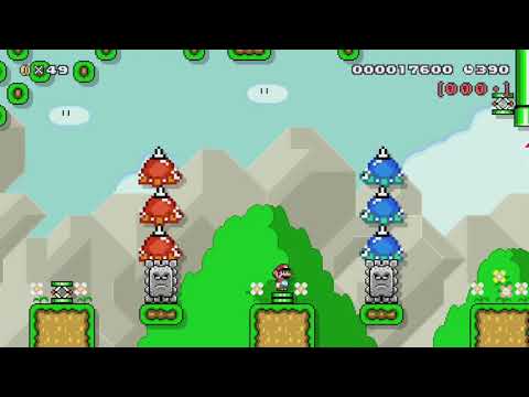 The 2+2 Level [12:ic] by 1 Molle - Super Mario Maker - No Commentary 1bq