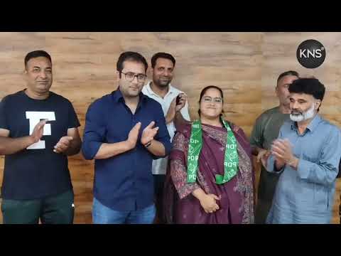 Advocate Saiqa Rashid Joins PDP, Welcomed by Senior Leader & Lal Chowk Constituency Incharge Zuhaib Yousf