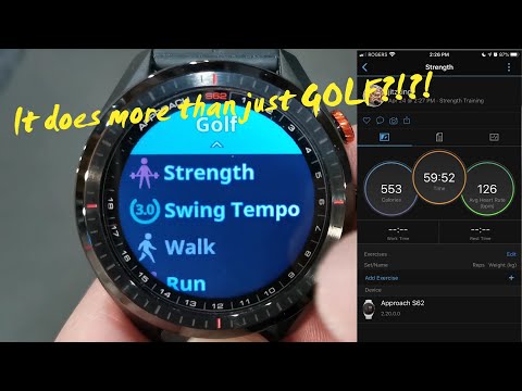 Garmin Approach S62 – eine Demo aller anderen Aktivitäten, die diese Uhr aufzeichnen kann, auf Ih...