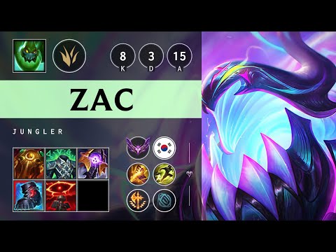 Zac Jungle vs Trundle - KR Master Patch 25.17