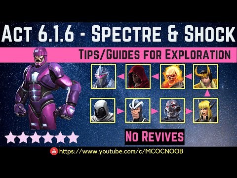 MCOC: Act 6.1.6 - Shock & Spectre Path - Tips/Guide - No Revives - Story quest