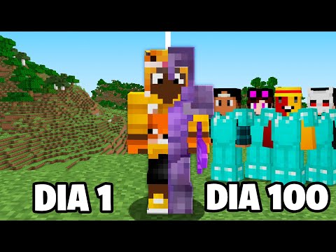 EU PASSEI 100 DIAS NA MAIOR UNIÃO DO MINECRAFT - O FILME