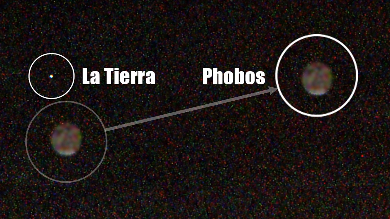 Primer eclipse terrestre visto desde Marte